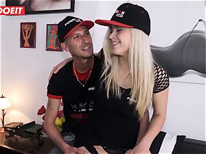 blonde babe Gets fucked hardcore on casting couch